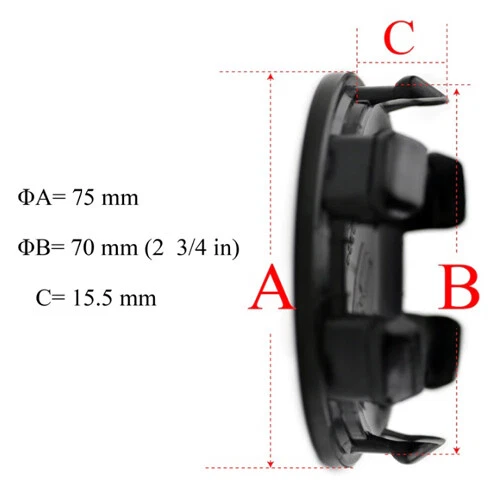 4x 75mm OZ Racing Nabendeckel Felgendeckel Nabenkappen M608 für Superforgiata - Bild 3 von 4