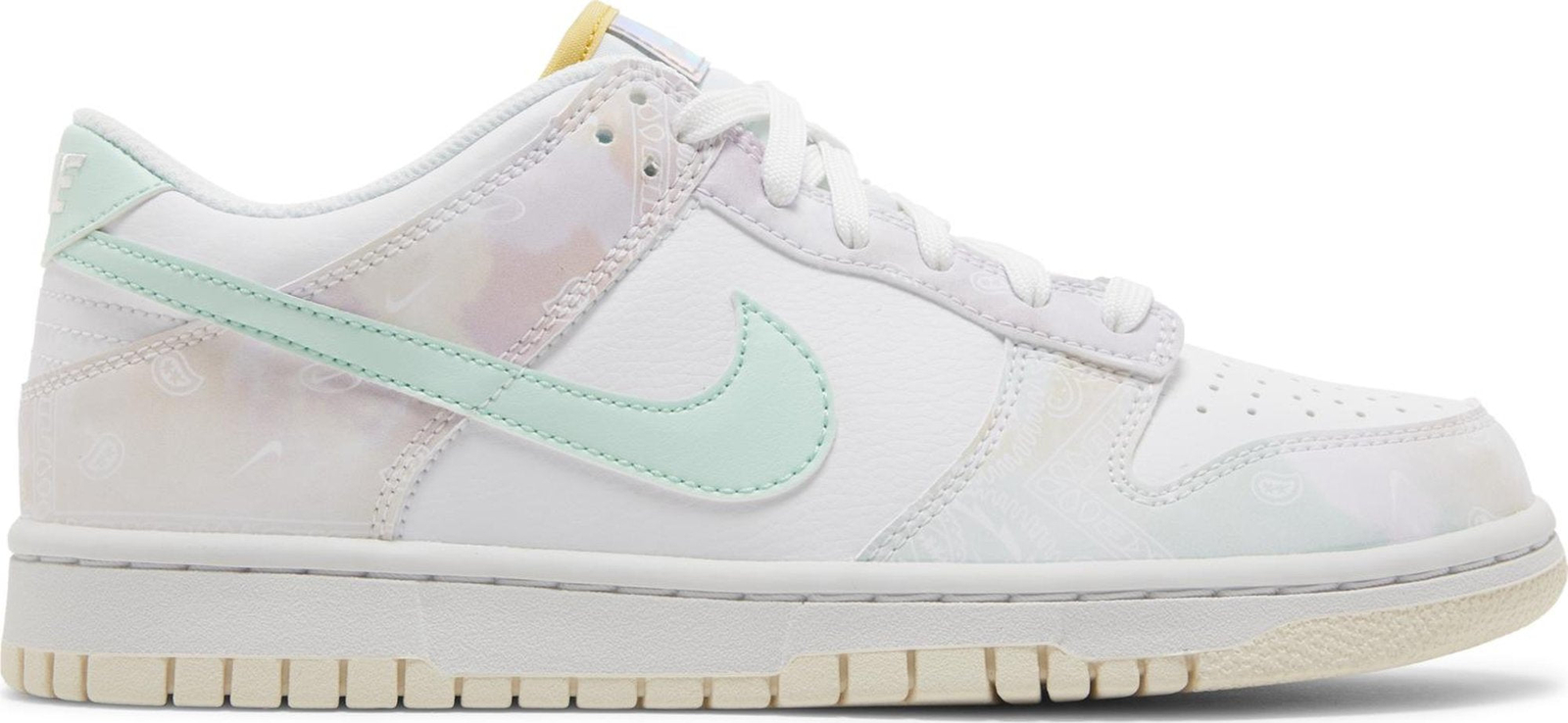 [FJ7707-131] Кроссовки Nike DUNK LOW для начальной школы С ПАСТЕЛЬНЫМ РИСУНКОМ ПЕЙСЛИ (GS)