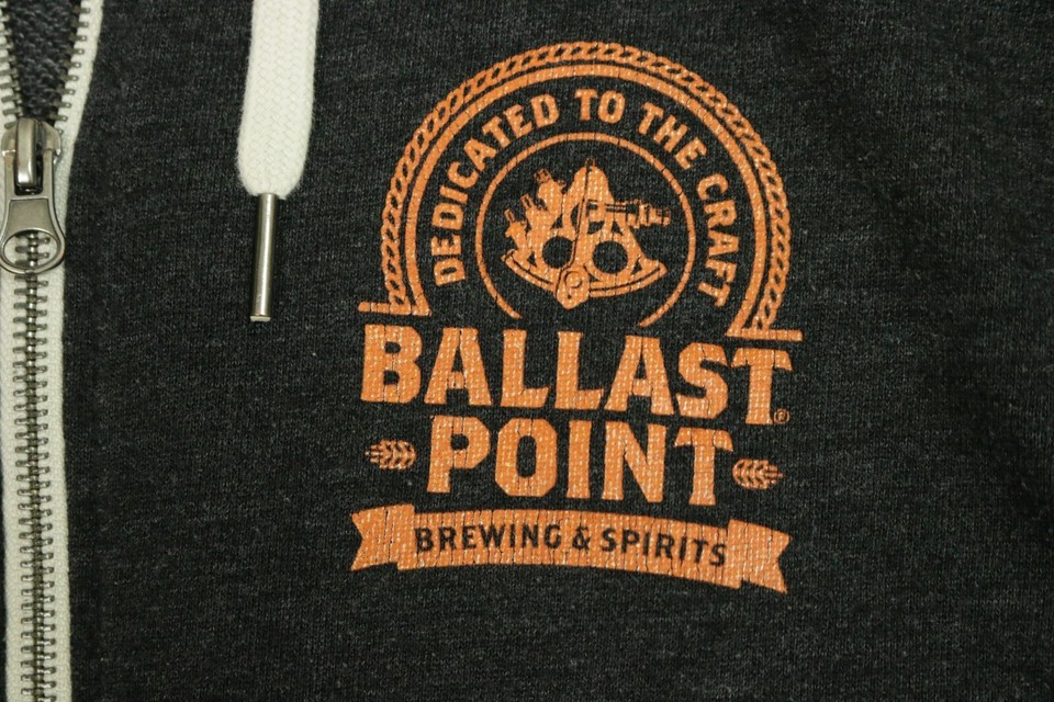 Ballast Point Hoodie Sweater Men's Size Small Beer Brewing Company Full