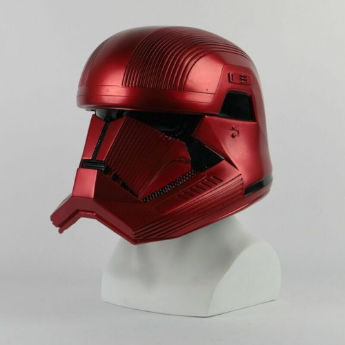 Star Wars 9 The Rise of Skywalker Sith Trooper Red Helmet Cosplay Prop PVC New - Picture 6 of 12