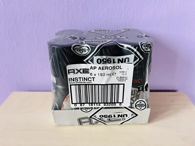 Axe Instinct Dry Deodorant Body Spray (6x150ml), Foiled, Rare