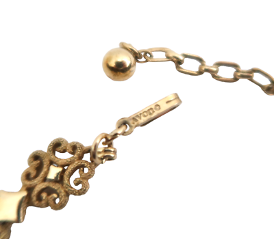 vtg 70s AVON Precious Pretenders scroll link necklace | eBay
