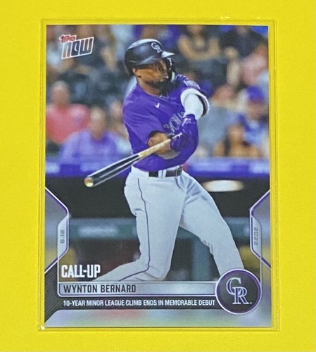 2022 Topps Now 699 Wynton Bernard