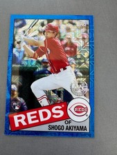 Shogo Akiyama 2020 Topps 1985 Silver Pack Blue Refractor #45/150 Cincinnati Reds