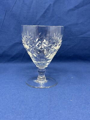WEBB & CORBETT CRYSTAL GEORGIAN PATTERN LARGE WATER GOBLET 