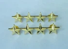 WW2 PAIR US MILITARY ARMY FIVE STARS CAPTAIN GENERAL RANK BADGE PIN INSIGNIA