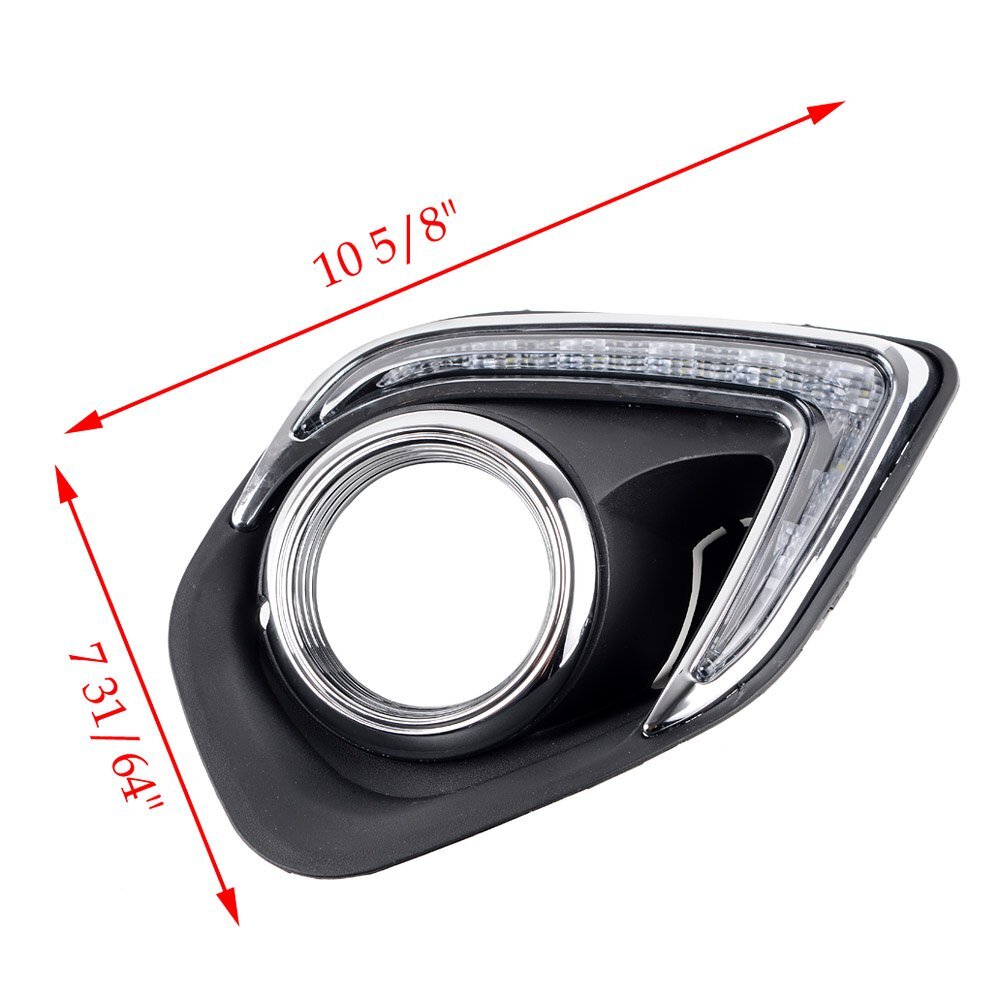 DRL Daytime Running Fog Lights Cover For Mitsubishi