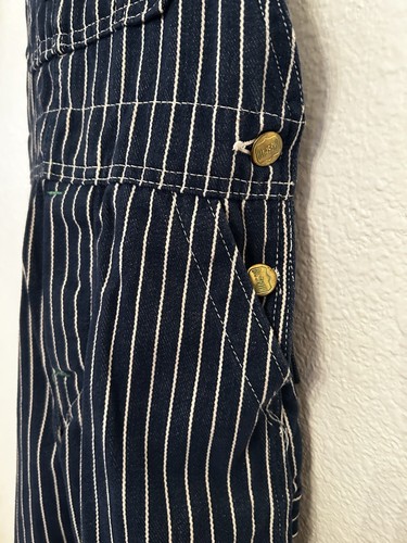Salopette da falegname vintage BIG SMITH per bambini in hickory a righe bambino taglia 3-4 T? - Foto 4 di 9