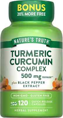 SM Nature's Truth Turmeric Curcumin 500mg 120ct (3 Pack)