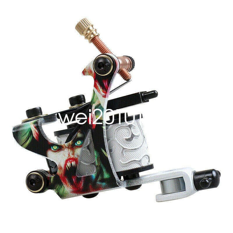 Dragonhawk Tattoo Kit 2 Machines Guns Color inks Power Supply Needles