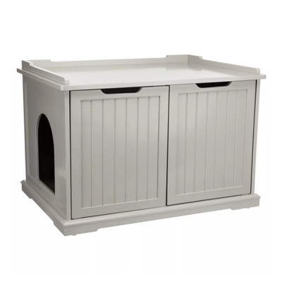 Trixie XL Furniture Litter Box Enclosure & Pet Home, Double-Door Cabinet For Con