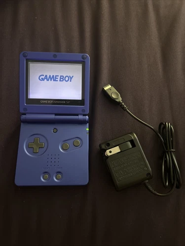 Nintendo Game Boy Advance SP Console - Cobalt Blue 🥶 New Battery & Charger