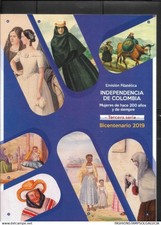 2019 COLOMBIA, INDEPENDENCE OF COLOMBIA, FOODS, DRESSES, TYPICAL COSTUMES FROM T