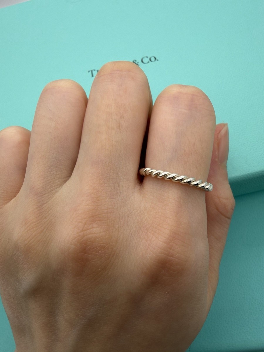 Tiffany & Co. リング Tiffany & Co Size 6.5 Twist Ring Sterling Silver | eBay