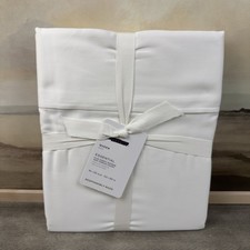 Pottery Barn Essential Sateen Flat Sheet Only Queen White NWT OB