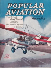 POPULAR AVIATION 4 1932 Curtiss-Wright Jr CW-1 Purcell on Women; steamers
