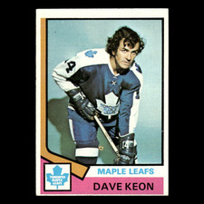 Dave Keon #151 1974 Topps Toronto Maple Leafs Hockey Card NHL EX