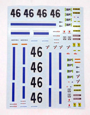 Decal Ferrari Dino 246 Gt 46 1972 24 Hours Le Mans Nart P Laffeach G Doncieux Decal Ferrari Dino 246 Gt 46 1972 24 Hours Le Mans Nart P Laffeach G Doncieux