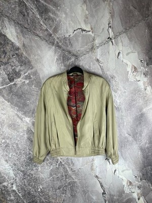 Zilli Men's Silk Bomber Jacket Size 52 