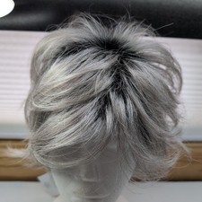 Paula Young Wig "Alex" Soft Pewter Rooted Color 56#1B Sz A