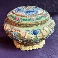 RARE DISNEY TINKER BELL Peter Pan Neverland Music Box "You can Fly" 1951 Works