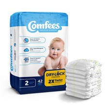 Comfees Baby Baby Diaper Size 2 12 to 18 lbs. CMF-2 42 Ct