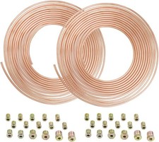 25 ft 3/16 Copper Coated Brake Line Kit Complete Replacement Brake or Fuel Tubin