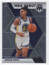 #261 2019-20 Mosaic BASE Jordan Poole Golden State Warriors