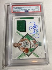 Larry Bird 2019 Panini Impeccable Elegance Retired Jersey AUTO# 1/10 PSA 9 MINT