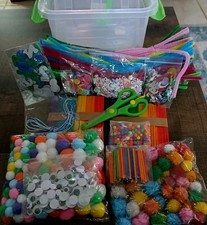 1000s Arts Crafts Supplies for Kids, DIY Craft Kits, Ages 6-10,