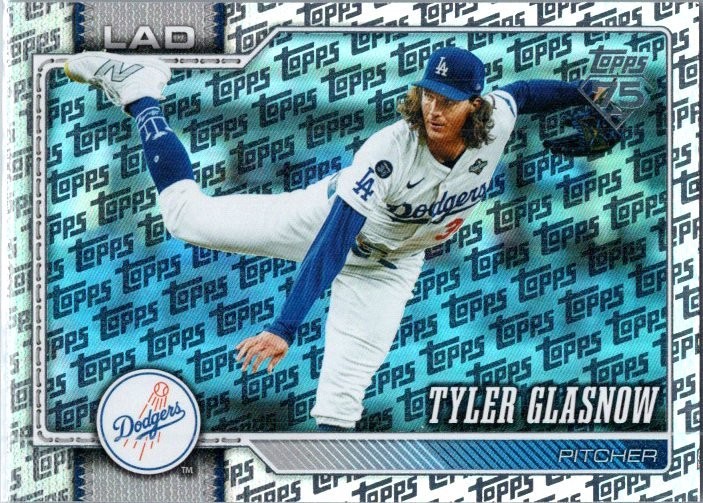 Tyler Glasnow Dodgers 2026 Topps Series two Logo Foil 75th  #629