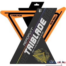 Aeroflyt Triblade Flying Toy Soft Grip Outdoor Fun Rubber Lightweight Ages 6 Up