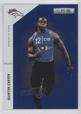 2011 Rookies & Stars Longevity Rookie Sapphire 58/75 Quinton Carter #228 RC 0t7