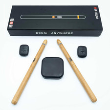 Wireless Electric Drumsticks with Bluetooth, Pedals, and 8 Sounds