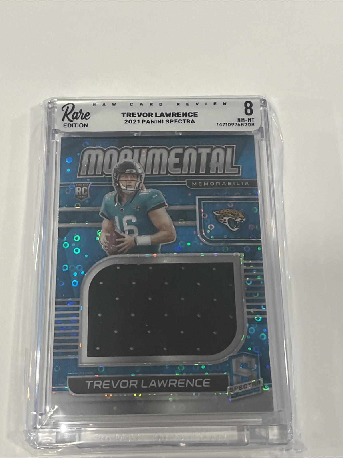 Trevor Lawrence Panini Spectra Monumental Memorabilia #MMTL Meta