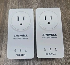 PLS-8141 PLS-8171 Pair Zinwell G.hn Gigabit Powerline Ethernet Adapter Vivent