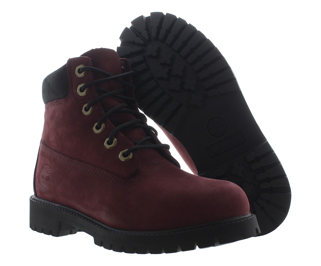 Водонепроницаемая мужская обувь Timberland Premium 6 дюймов Размер 55 Цвет Бордовый 19090₽