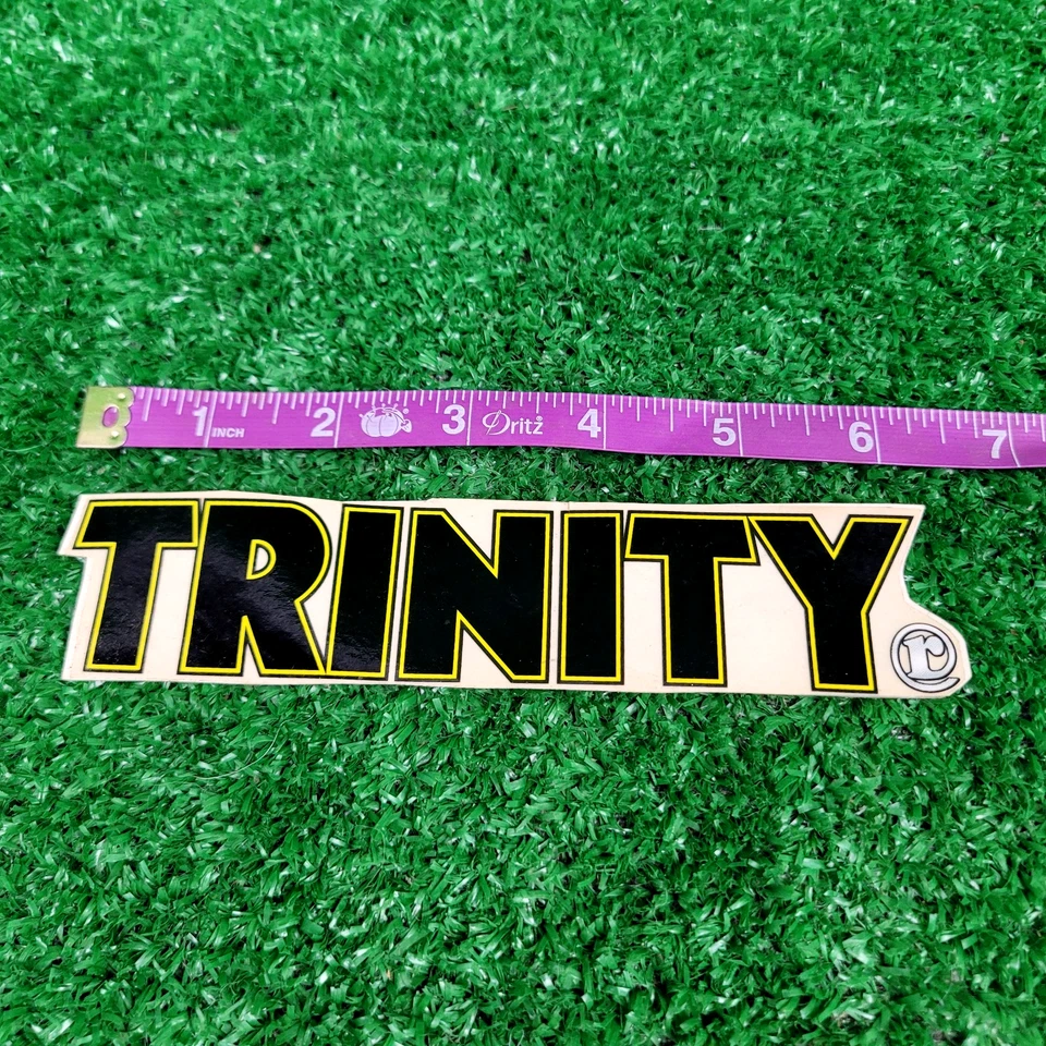 Vintage Trinity Decal RC R/C Logo Sticker 6.5" x 1.5" - Image 2 of 4