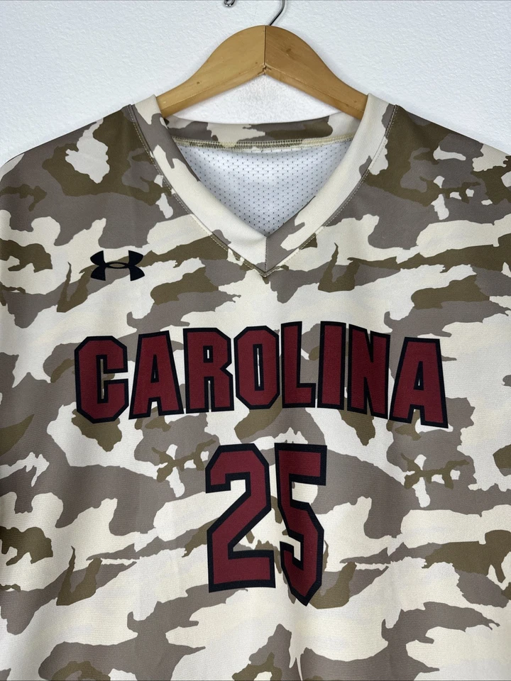 Camiseta de béisbol South Carolina Gamecocks Under Armour talla XL camuflaje NUEVA Foto 3 de 4