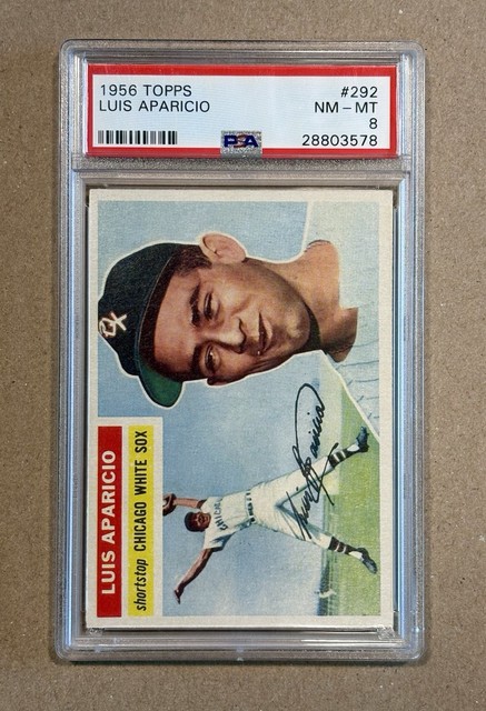 1956 Topps #292 Luis Aparicio ROOKIE PSA NM-MT 8