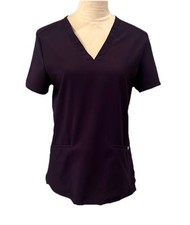 Figs Technical Collection Casma Three-Pocket Scrub Top Purple Small