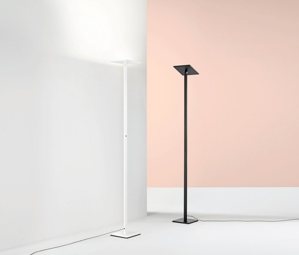 LED Stehleuchte Weiß Aluminium 179,8 Cm 3000/4000/5000/6000 K Stehlampe BüRo-image