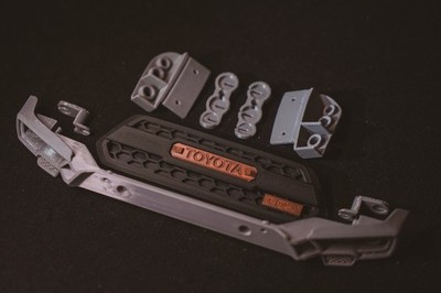 Light Bracket Front & Rear w. Front Grille 1/10 Element RC Knightrunner
