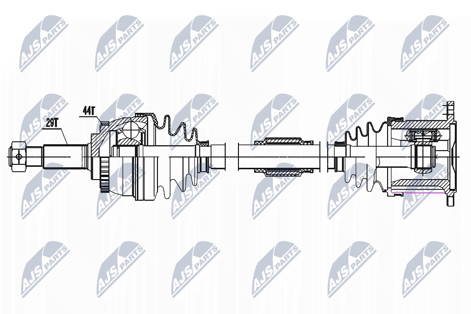 Front Right NTY NPW-NS-161 Drive Shaft for NISSAN - Image 8