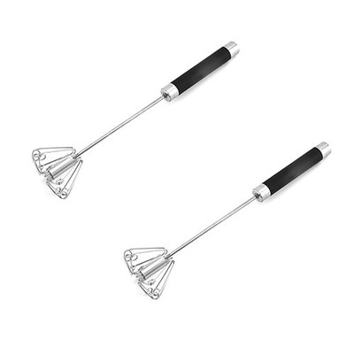 Drehbarer Edelstahl Küchenmixer Manueller Schneebesen Eierschläger Schlagen8132