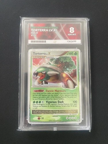 2007 Pokemon Diamond & Pearl 122 Torterra LV.X Holo ACE 8 Near Mint/Mint