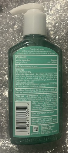 Neutrogena Acne Proofing Facial Gel Cleanser w/Salicylic Acid 6 Oz Discontinued - Picture 2 of 2