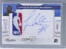 2010 Prestige Draft Class NBA 3/10 Lance Stephenson #38 Patch Auto Logoman w1a