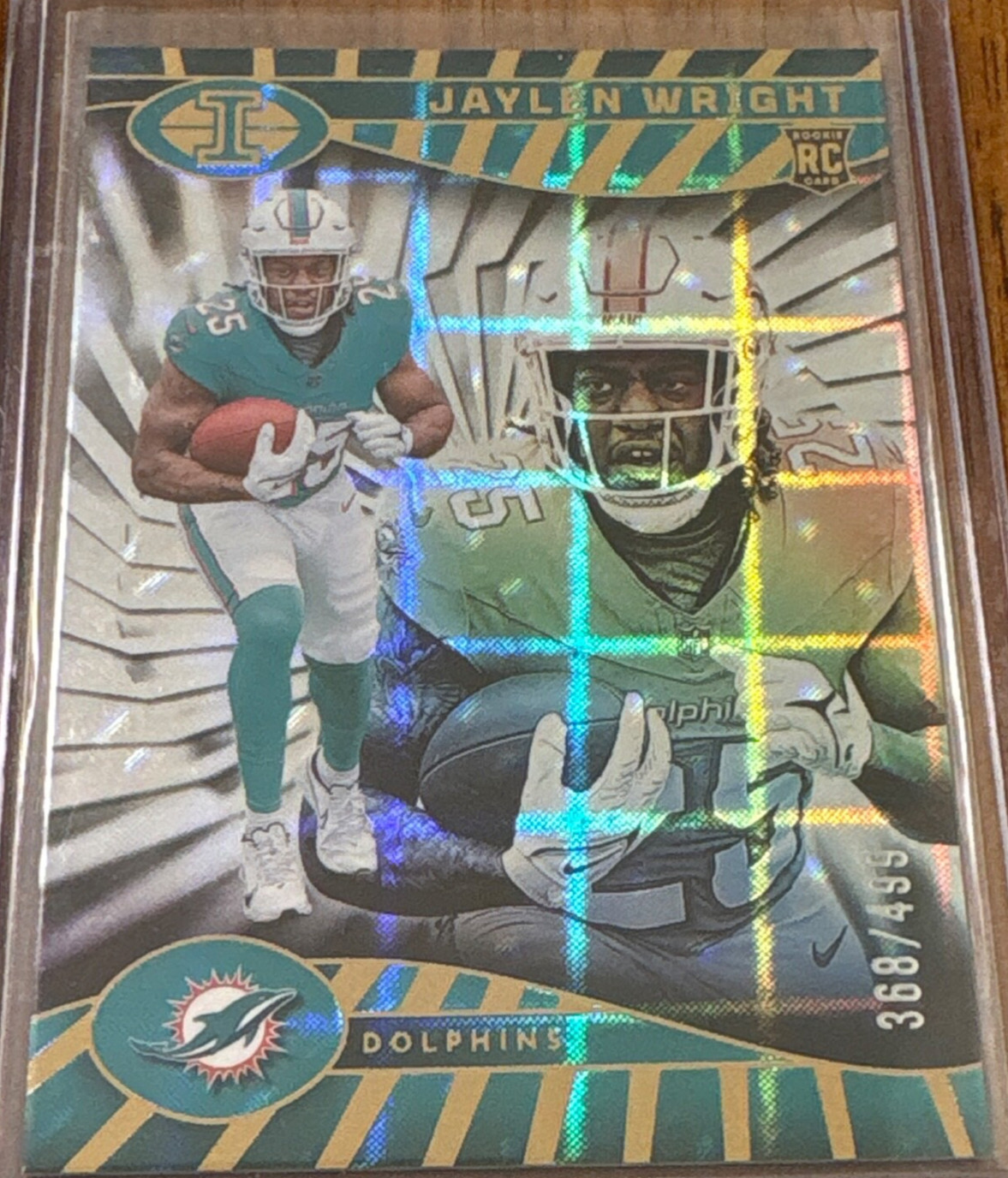 2024 Panini Illusions - Jaylen Wright #56 Trophy Collection Mirrored /499 (RC)