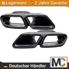 Auspuffblenden eckig Endrohre Schwarz für Mercedes W222 W212 E63 S65 AMG Auspuffblenden eckig Endrohre Schwarz für Mercedes W222 W212 E63 S65 AMG